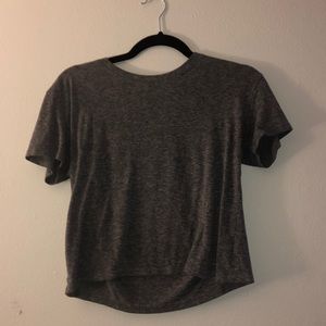 dark grey crop top